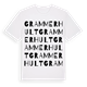 White t-shirt med Grammerhult ordlek t-shirt