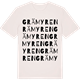 Vintage White t-shirt med Grämyren ordlek t-shirt