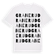 White t-shirt med Granerud ordlek t-shirt