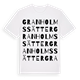 White t-shirt med Granholmssätter ordlek t-shirt