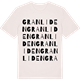 Vintage White t-shirt med Granliden ordlek t-shirt