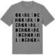 Mid Heather Gray t-shirt med Granliden ordlek t-shirt
