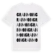 White t-shirt med Granmon ordlek t-shirt