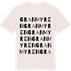 Vintage White t-shirt med Granmyren ordlek t-shirt