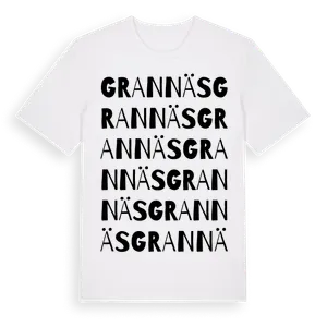 Grannäs ordlek t-shirt – ekologisk bomull t-shirt från Pinshirt