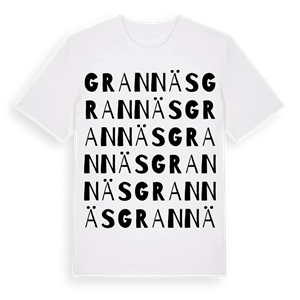 Grannäs ordlek t-shirt – ekologisk bomull t-shirt från PinShirt
