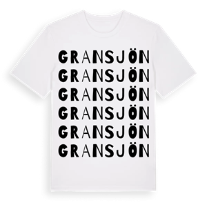 Gransjön ordlek t-shirt – ekologisk bomull t-shirt från PinShirt