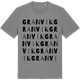 Mid Heather Gray t-shirt med Granvik ordlek t-shirt