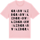 Pink Cotton t-shirt med Granviken ordlek t-shirt