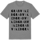 Mid Heather Gray t-shirt med Granviken ordlek t-shirt