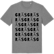 Mid Heather Gray t-shirt med Gräs ordlek t-shirt
