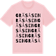 Pink Cotton t-shirt med Gräsåsen ordlek t-shirt