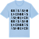 Blue Soul t-shirt med Gräsåsholmen ordlek t-shirt