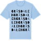 Blue Soul t-shirt med Gräsdalen ordlek t-shirt