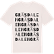 Vintage White t-shirt med Gräsdalen ordlek t-shirt