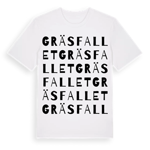 Gräsfallet ordlek t-shirt – ekologisk bomull t-shirt från Pinshirt