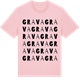Pink Cotton t-shirt med Grava ordlek t-shirt