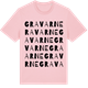 Pink Cotton t-shirt med Gravarne ordlek t-shirt
