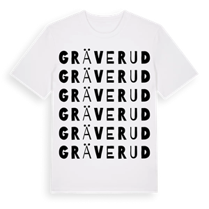 Gräverud ordlek t-shirt – ekologisk bomull t-shirt från PinShirt