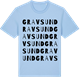 Blue Soul t-shirt med Gravsund ordlek t-shirt