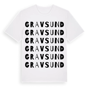 Gravsund ordlek t-shirt – ekologisk bomull t-shirt från Pinshirt