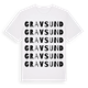 Gravsund ordlek t-shirt