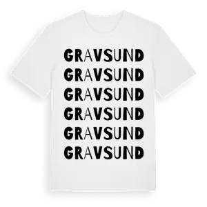 Gravsund ordlek t-shirt – ekologisk bomull t-shirt från Pinshirt