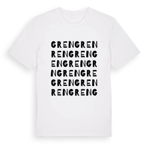 Gren ordlek t-shirt – ekologisk bomull t-shirt från PinShirt