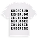 White t-shirt med Grenerud ordlek t-shirt