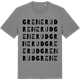 Mid Heather Gray t-shirt med Grenerud ordlek t-shirt