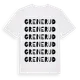 White t-shirt med Grenerud ordlek t-shirt