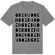 Mid Heather Gray t-shirt med Grenudden ordlek t-shirt