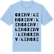 Blue Soul t-shirt med Grenviken ordlek t-shirt
