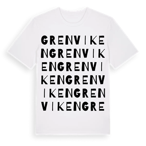 Grenviken ordlek t-shirt – ekologisk bomull t-shirt från PinShirt
