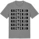 Mid Heather Gray t-shirt med Greterud ordlek t-shirt