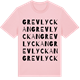 Pink Cotton t-shirt med Grevlyckan ordlek t-shirt