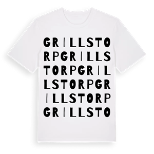 Grillstorp ordlek t-shirt – ekologisk bomull t-shirt från PinShirt