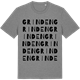 Mid Heather Gray t-shirt med Grinden ordlek t-shirt