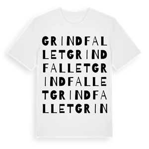 Grindfallet ordlek t-shirt – ekologisk bomull t-shirt från Pinshirt