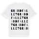 Grindfallet ordlek t-shirt