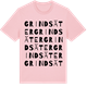 Pink Cotton t-shirt med Grindsäter ordlek t-shirt