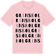 Pink Cotton t-shirt med Grinsbol ordlek t-shirt