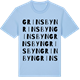 Blue Soul t-shirt med Grinsbyn ordlek t-shirt