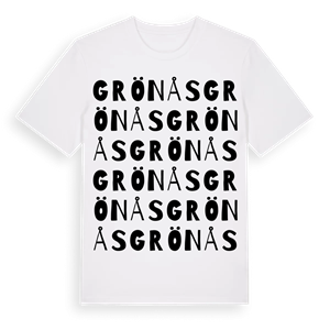 Grönås ordlek t-shirt – ekologisk bomull t-shirt från Pinshirt