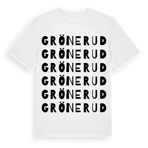 Grönerud ordlek t-shirt – ekologisk bomull t-shirt från PinShirt