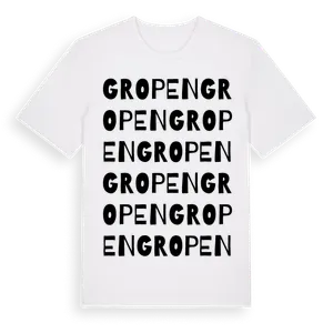 Gropen ordlek t-shirt – ekologisk bomull t-shirt från Pinshirt