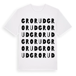 Grorud ordlek t-shirt – ekologisk bomull t-shirt från PinShirt