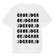 White t-shirt med Grorud ordlek t-shirt