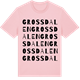 Pink Cotton t-shirt med Grossdalen ordlek t-shirt