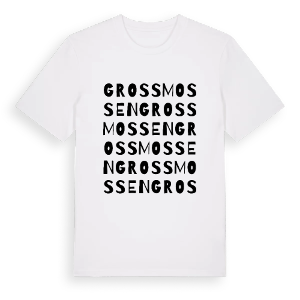 Grossmossen ordlek t-shirt – ekologisk bomull t-shirt från PinShirt